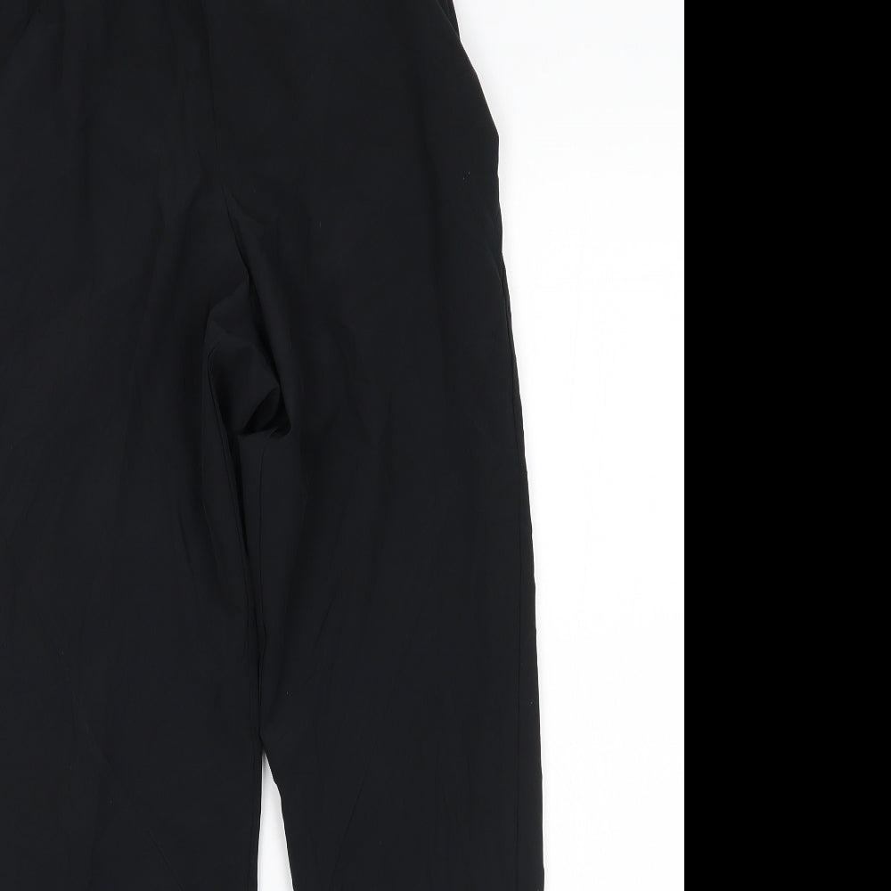 M&S Womens Black   Sweatpants Trousers Size 6 L27 in