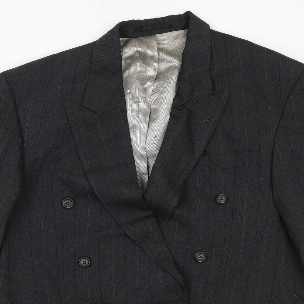trevira Mens Grey Striped  Jacket Blazer