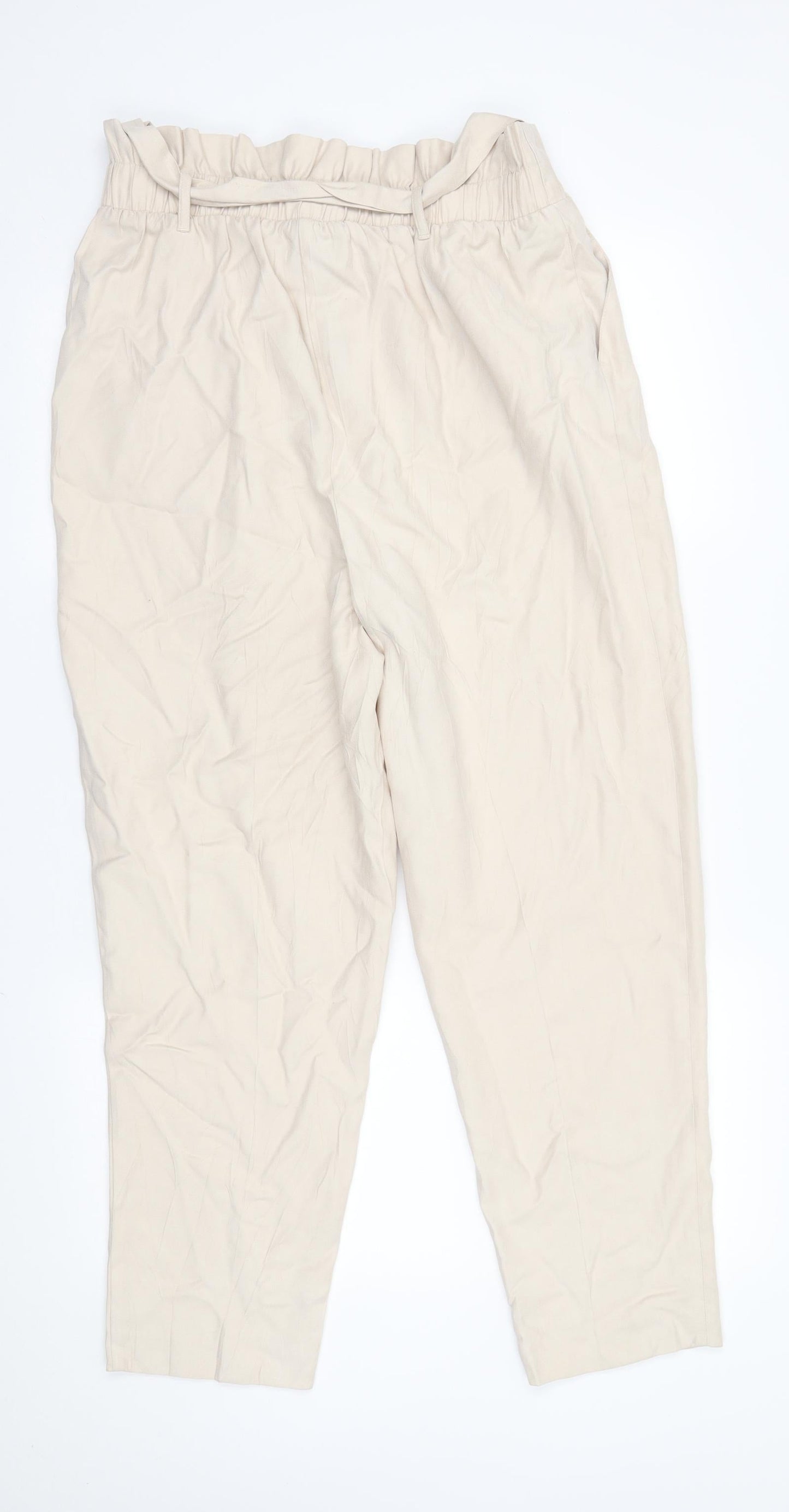 New Look Womens Beige   Trousers  Size 14 L25 in -