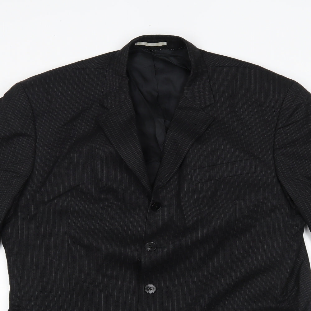 NEXT Mens Black Striped  Jacket Blazer