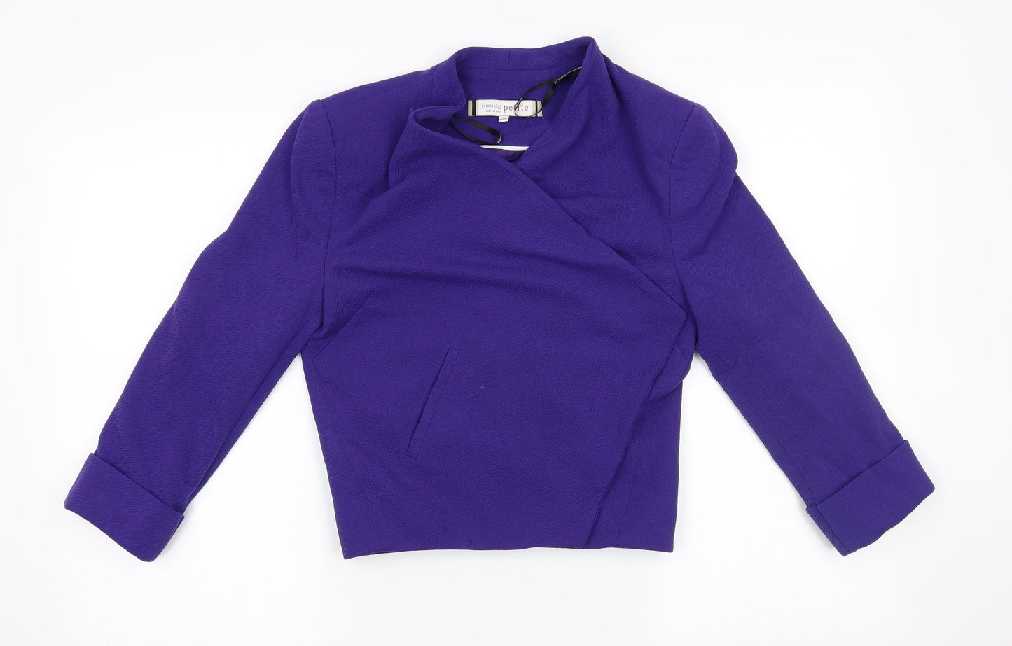 Principles Womens Purple   Jacket Blazer Size 8  - wrap style