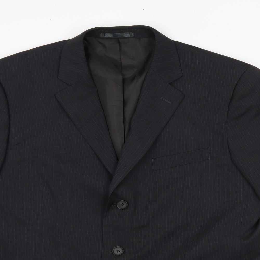 Matalan Mens Grey Striped  Jacket Blazer