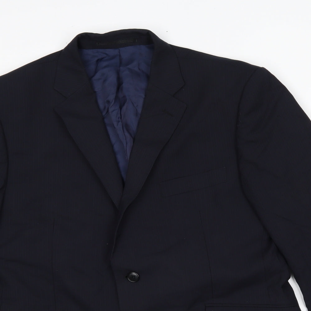 Linea Mens Black Striped  Jacket Blazer