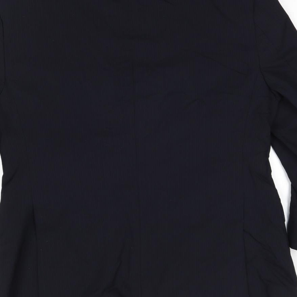 Linea Mens Black Striped  Jacket Blazer