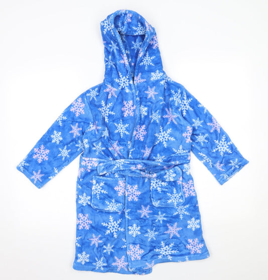 mini kidz Girls Blue    Robe Size 4-5 Years  - Queen