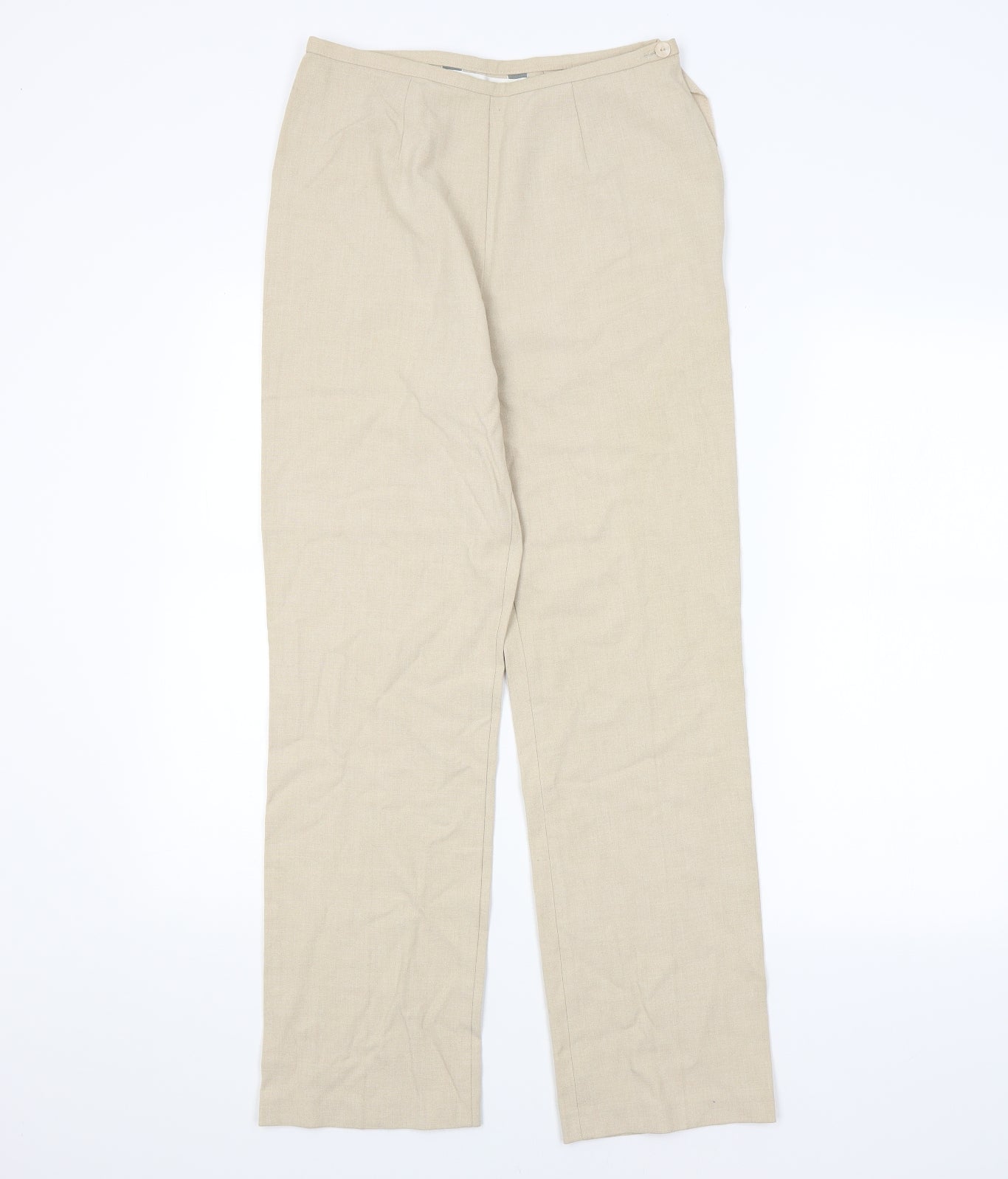 M&S Womens Beige   Trousers  Size 10 L30 in