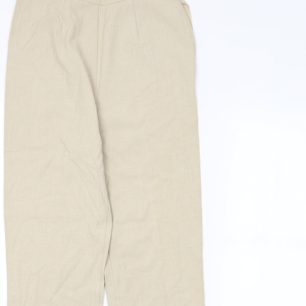 M&S Womens Beige   Trousers  Size 10 L30 in