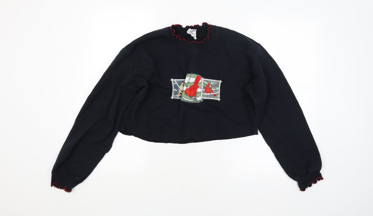 Preworn Womens Black   Pullover Jumper Size S