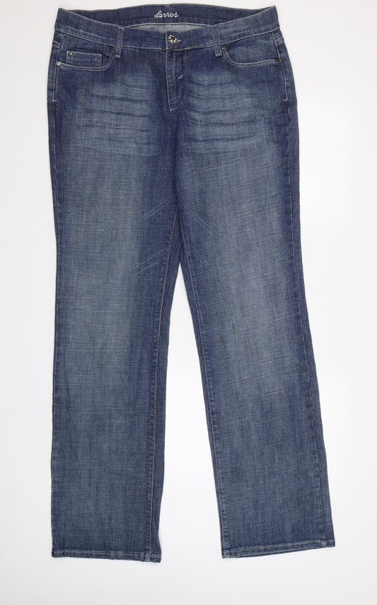 LERROS Womens Blue   Bootcut Jeans Size L L34 in