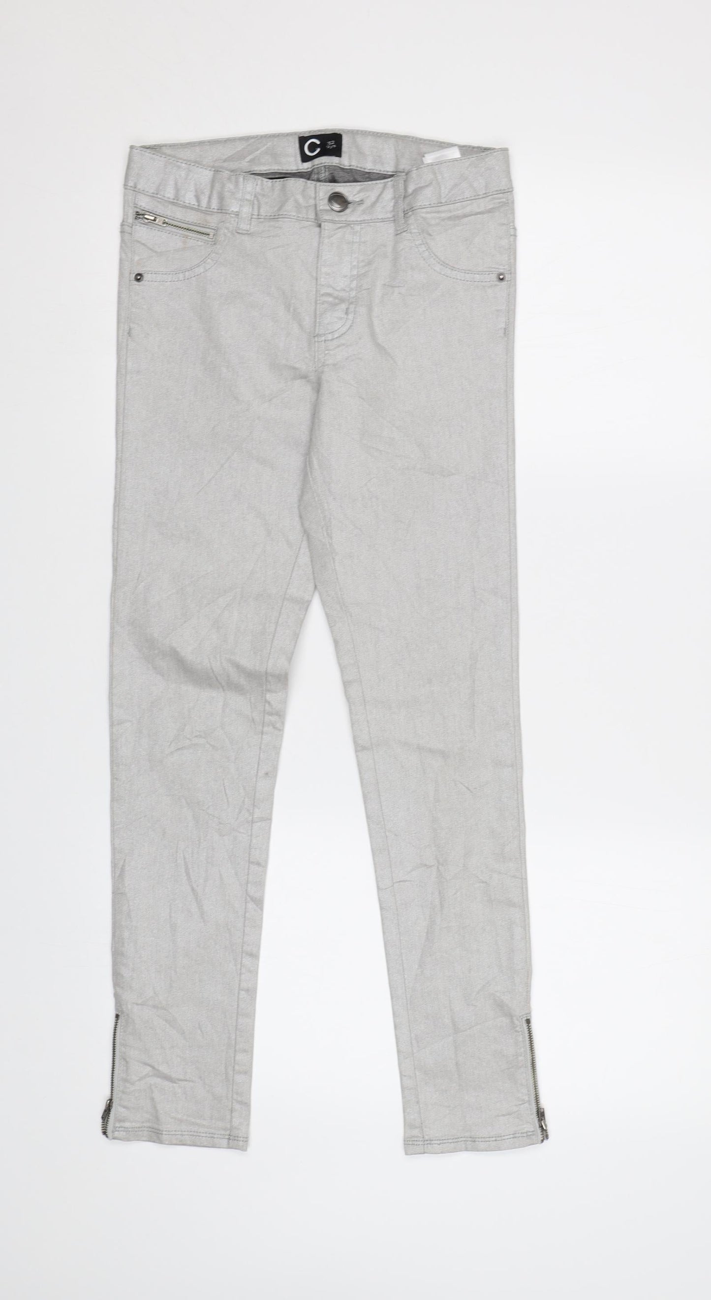 Cubus Girls Grey   Skinny Jeans Size 12 Years