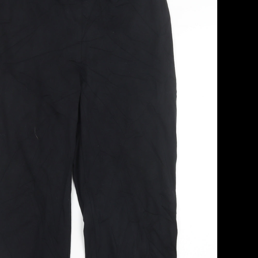 M&S Womens Black   Sweatpants Trousers Size 16 L30 in