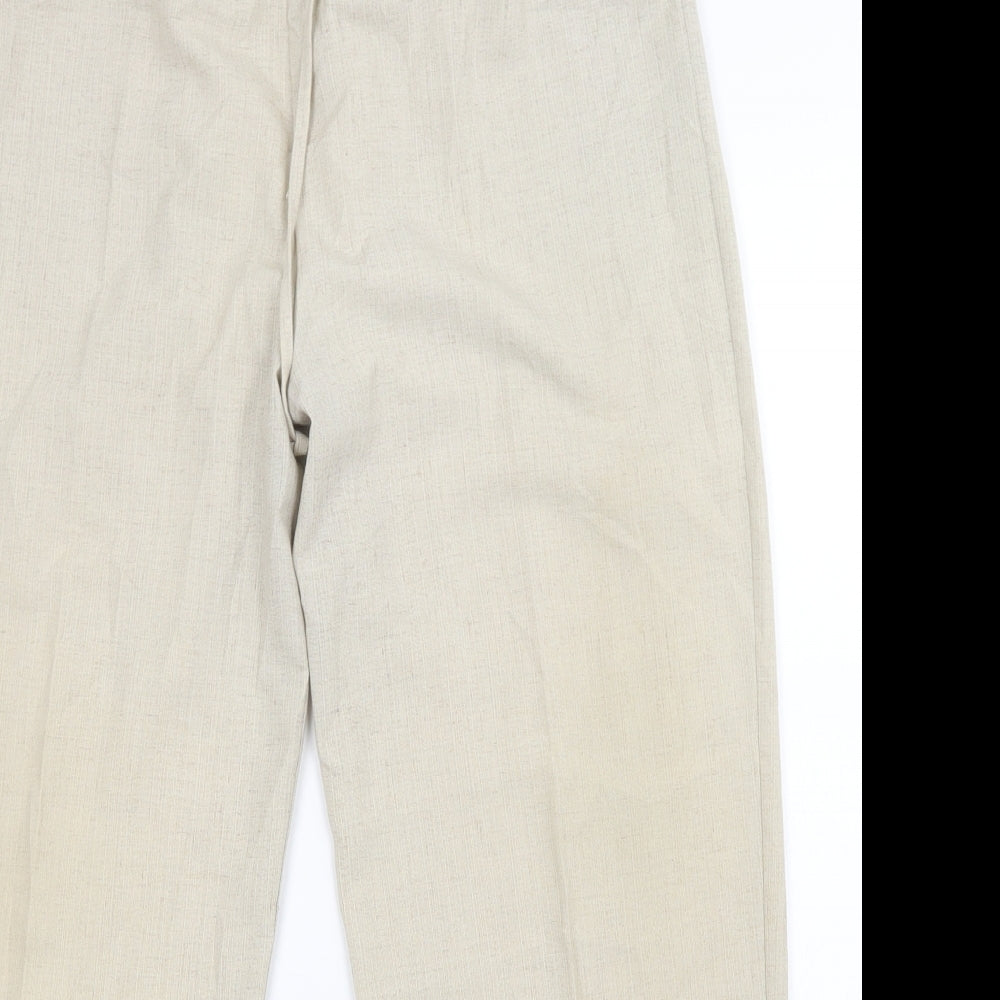 Charade Womens Beige   Trousers  Size 18 L28 in