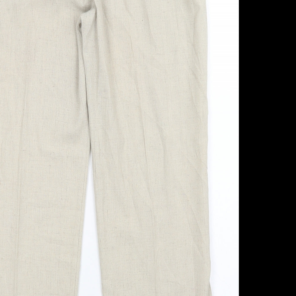 Charade Womens Beige   Trousers  Size 18 L28 in