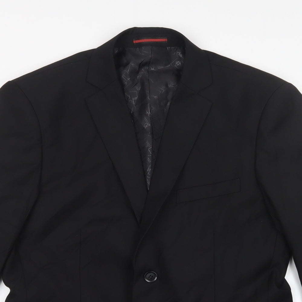 Preworn Mens Black   Jacket Blazer Size L