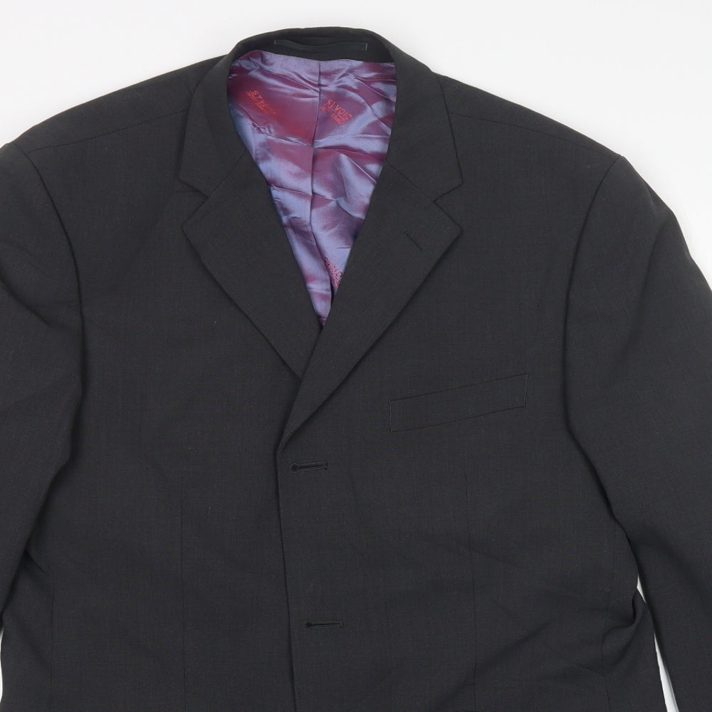 stvdio  Mens Black   Jacket Suit Jacket
