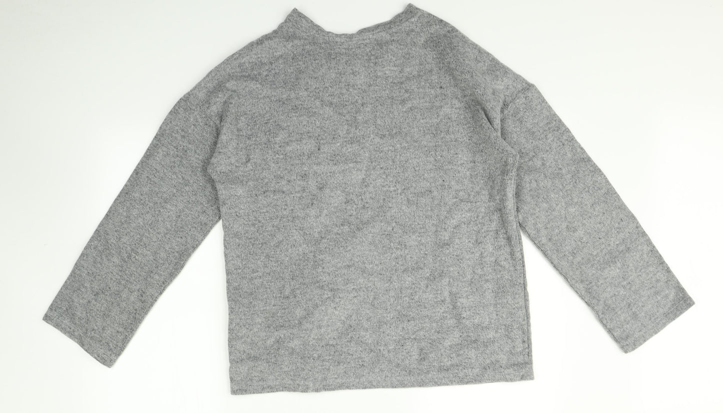 Zara Womens Grey   Pullover Jumper Size M