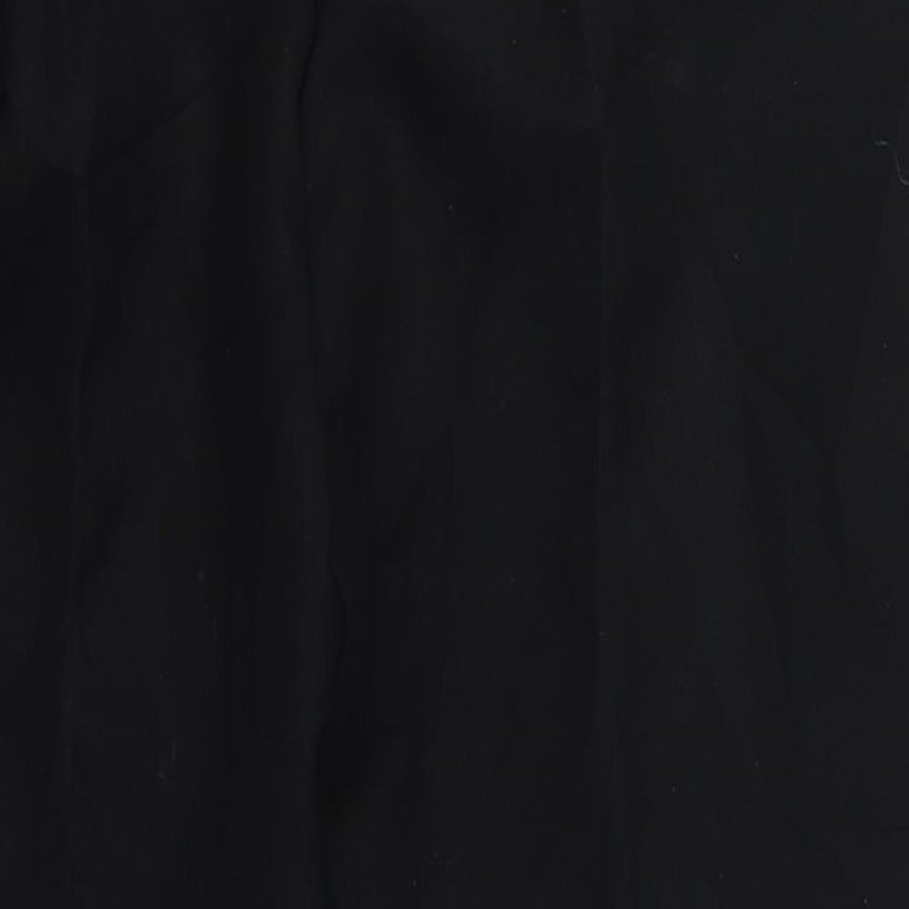 Preworn Womens Black   Trousers  Size 16 L23.5 in