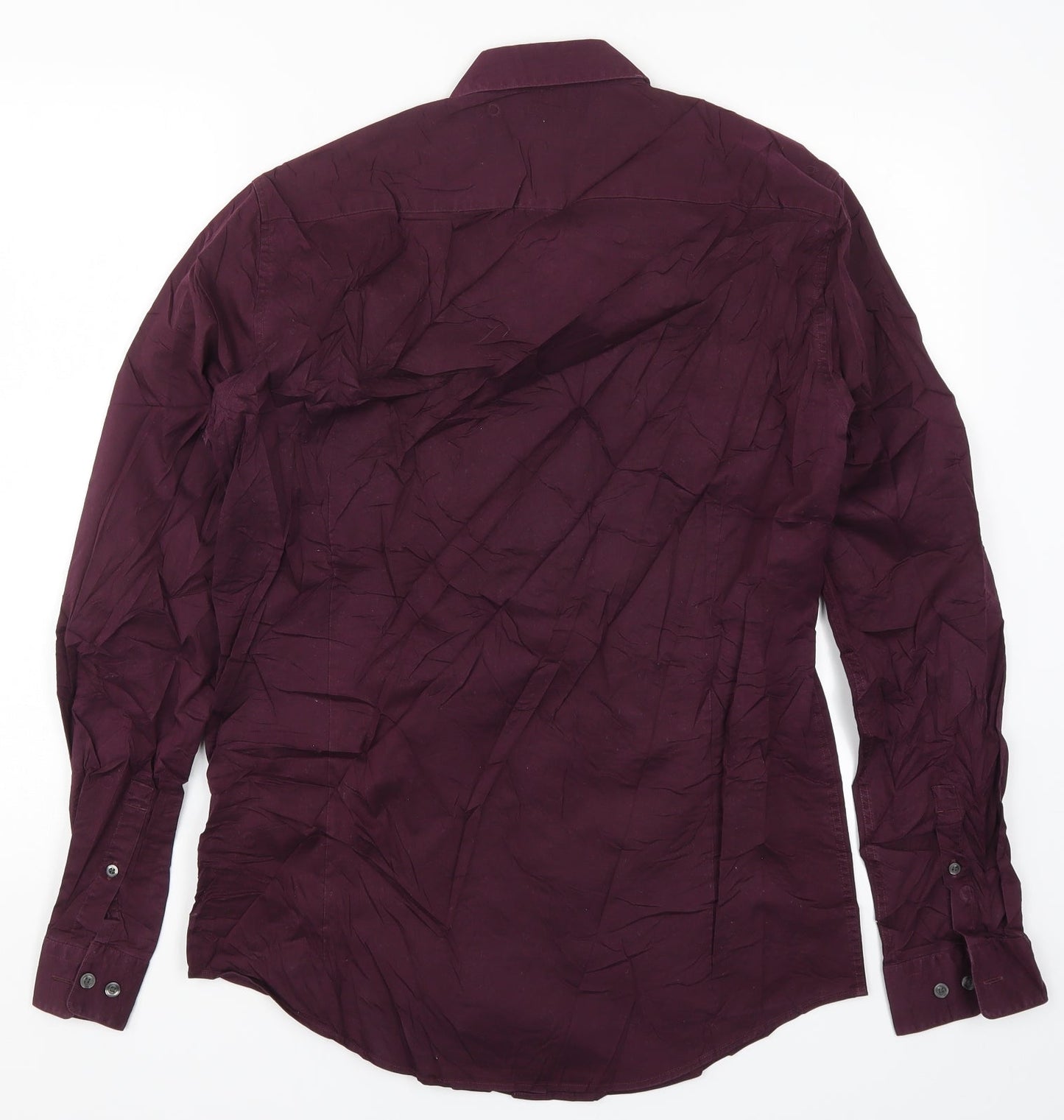 Tiger Mens Purple    Button-Up Size L