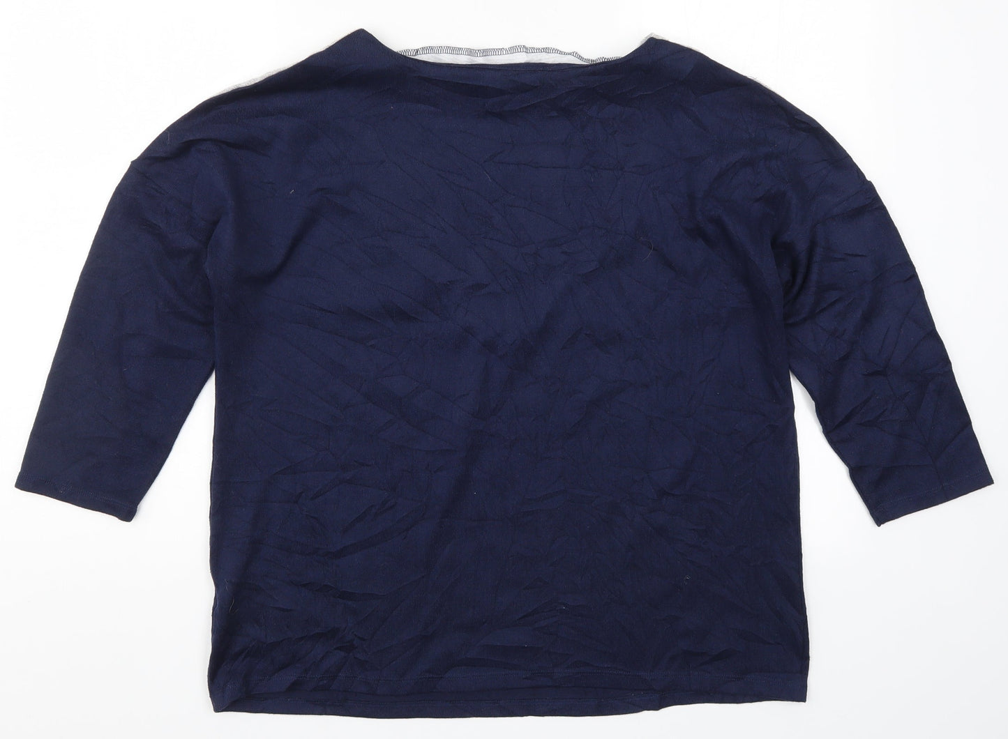 Bonmarché Womens Blue  Knit Pullover Jumper Size 14  - Colourblock