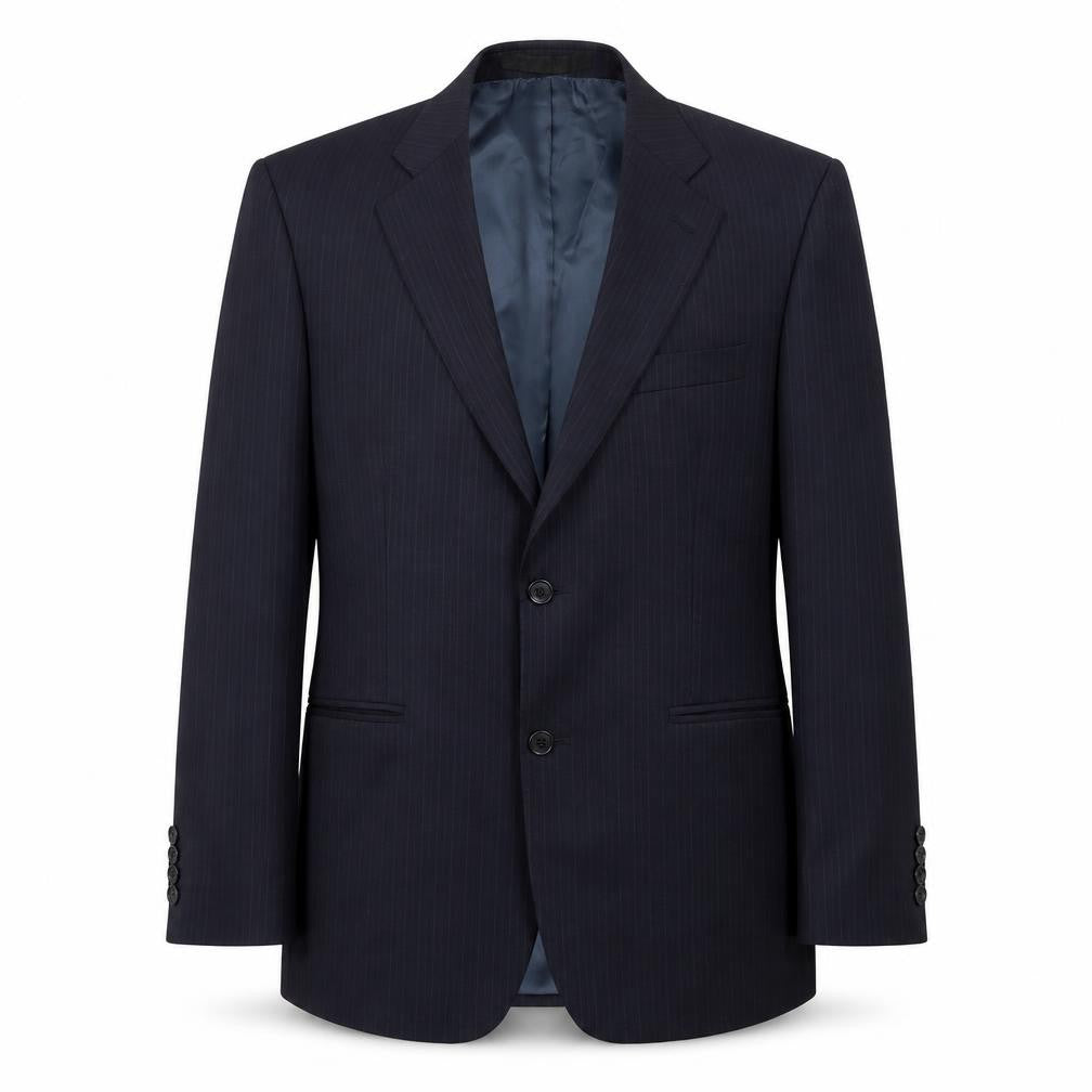 Marks and Spencer Mens Blue Striped  Jacket Suit Jacket Size 40