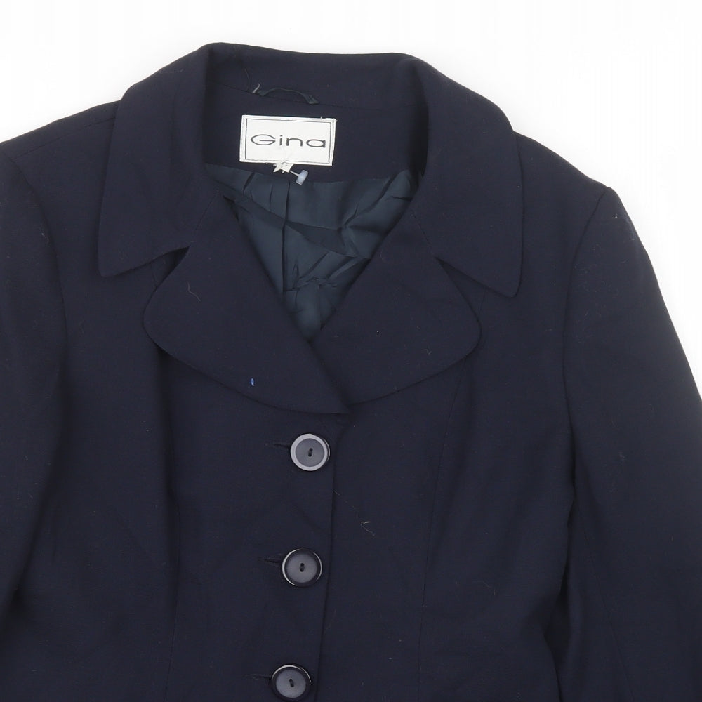 Gina Womens Blue   Jacket  Size 14