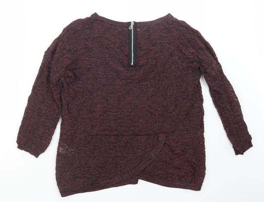 Warehouse Womens Red   Basic Blouse Size 10