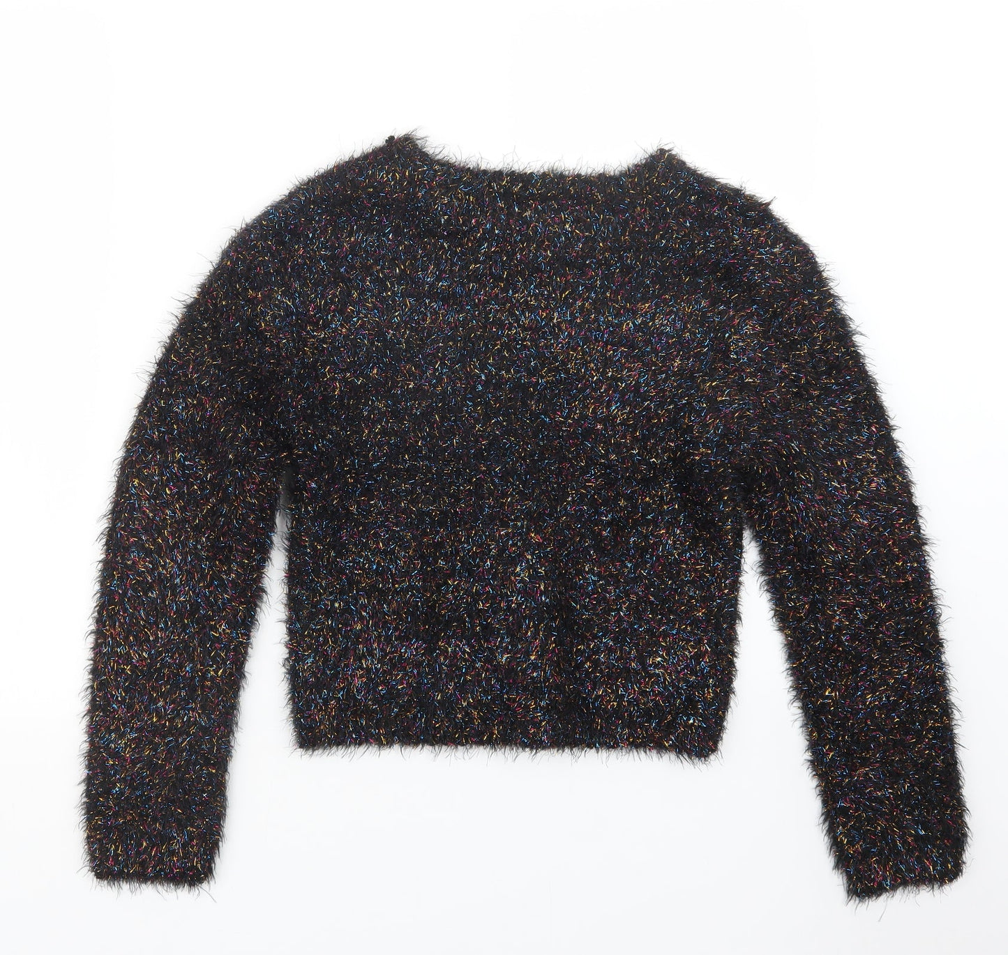 Miss E-vie Girls Black   Pullover Jumper Size 13-14 Years