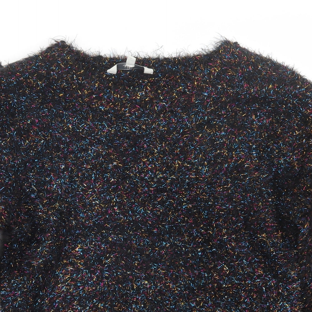 Miss E-vie Girls Black   Pullover Jumper Size 13-14 Years