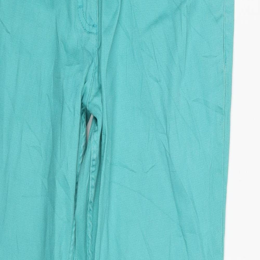 Up Fashion  Womens Green  Denim Skinny Jeans Size 12 L30 in