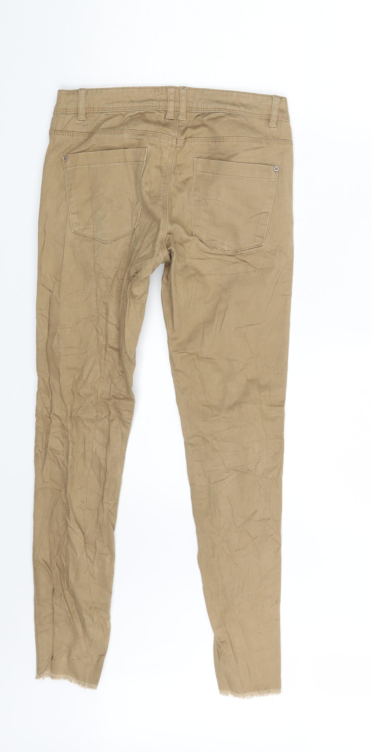 Cropp Womens Beige  Denim Skinny Jeans Size XS L26 in