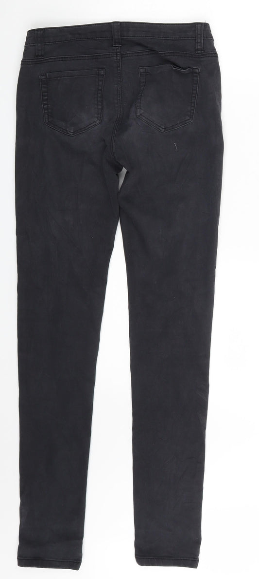 Denim Co. Womens Black  Denim Skinny Jeans Size 6 L30 in