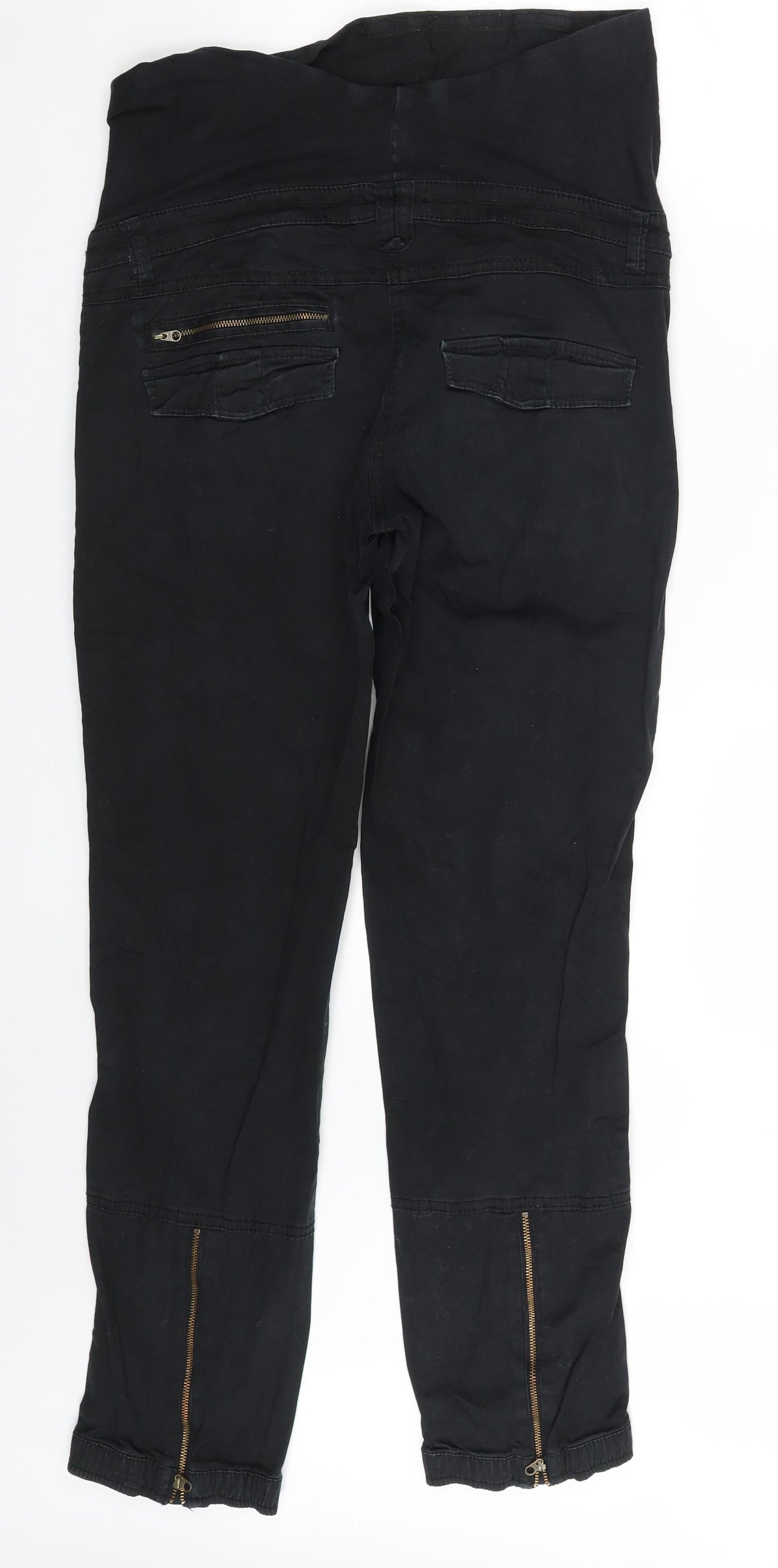 H&M Womens Black  Denim Mom Jeans Size 8 L29 in