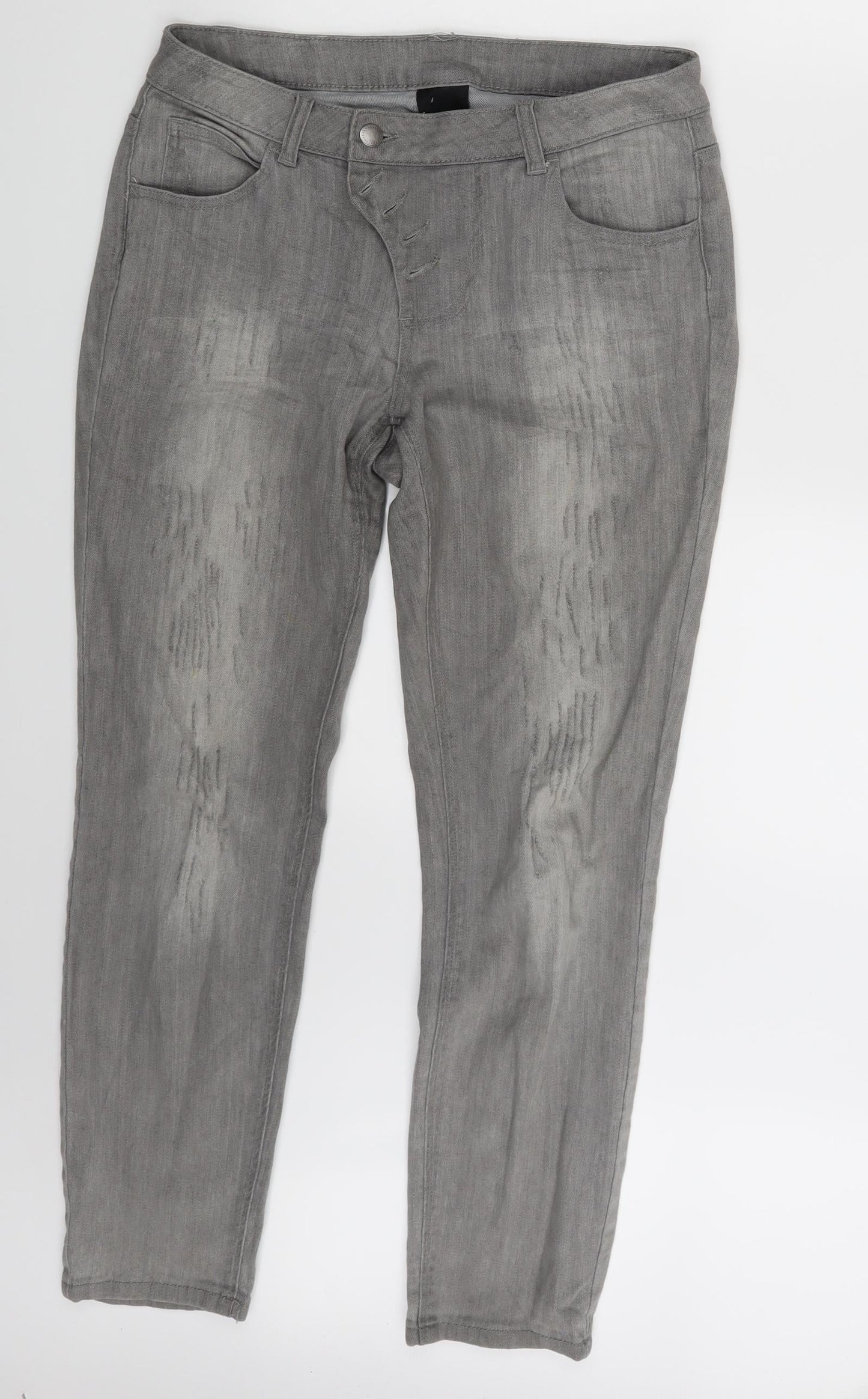 Best Connections Womens Grey  Denim Skinny Jeans Size 30 in L28 in
