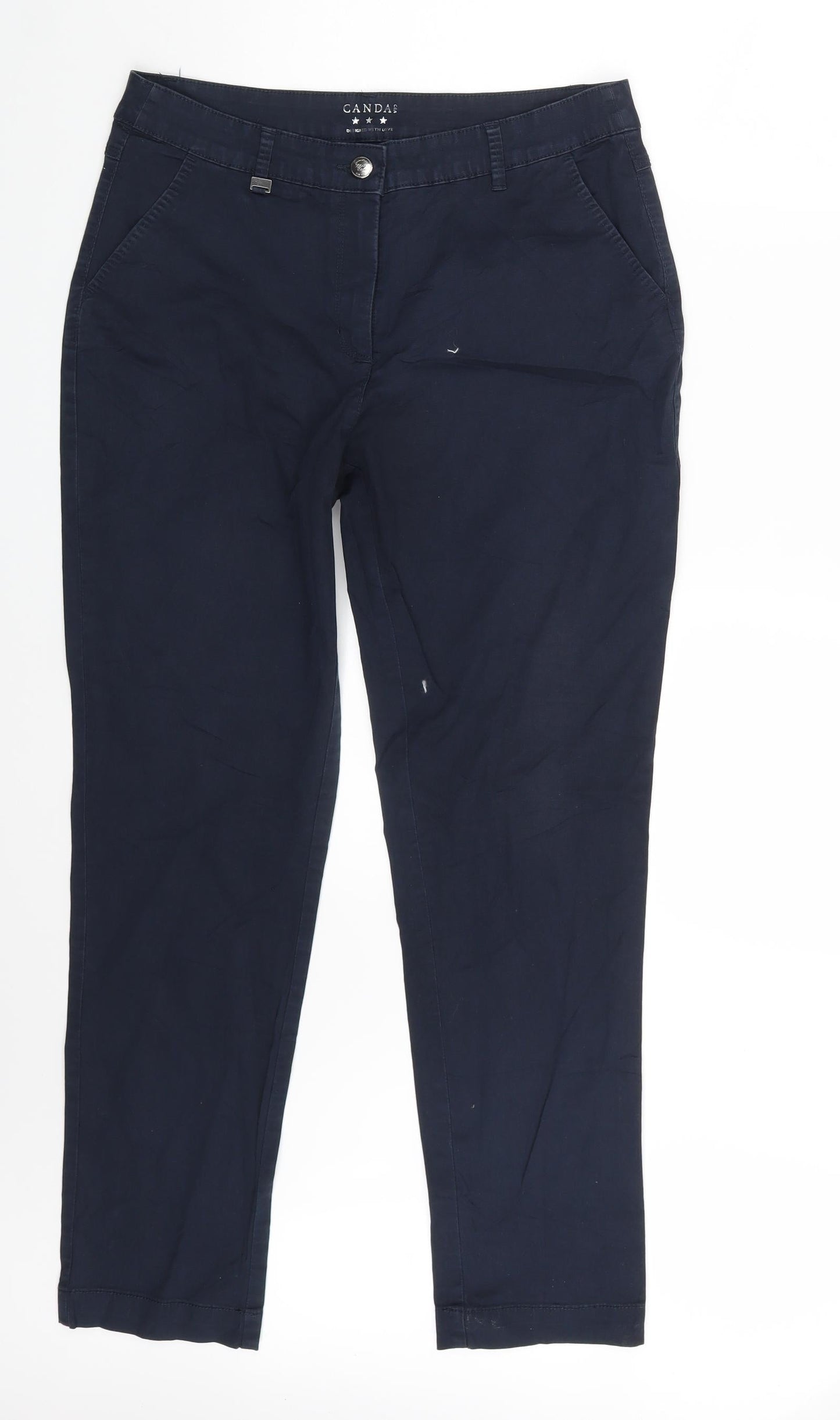 Canda Womens Blue   Chino Trousers Size 32 in L29 in