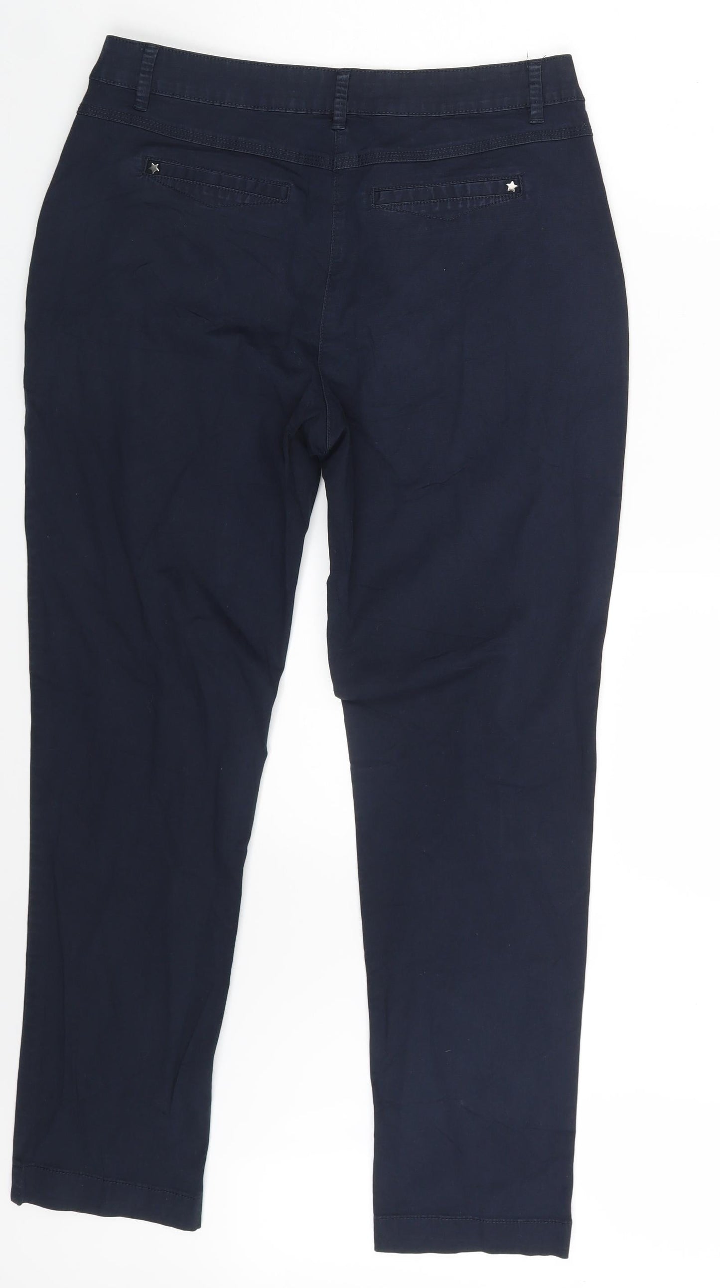 Canda Womens Blue   Chino Trousers Size 32 in L29 in