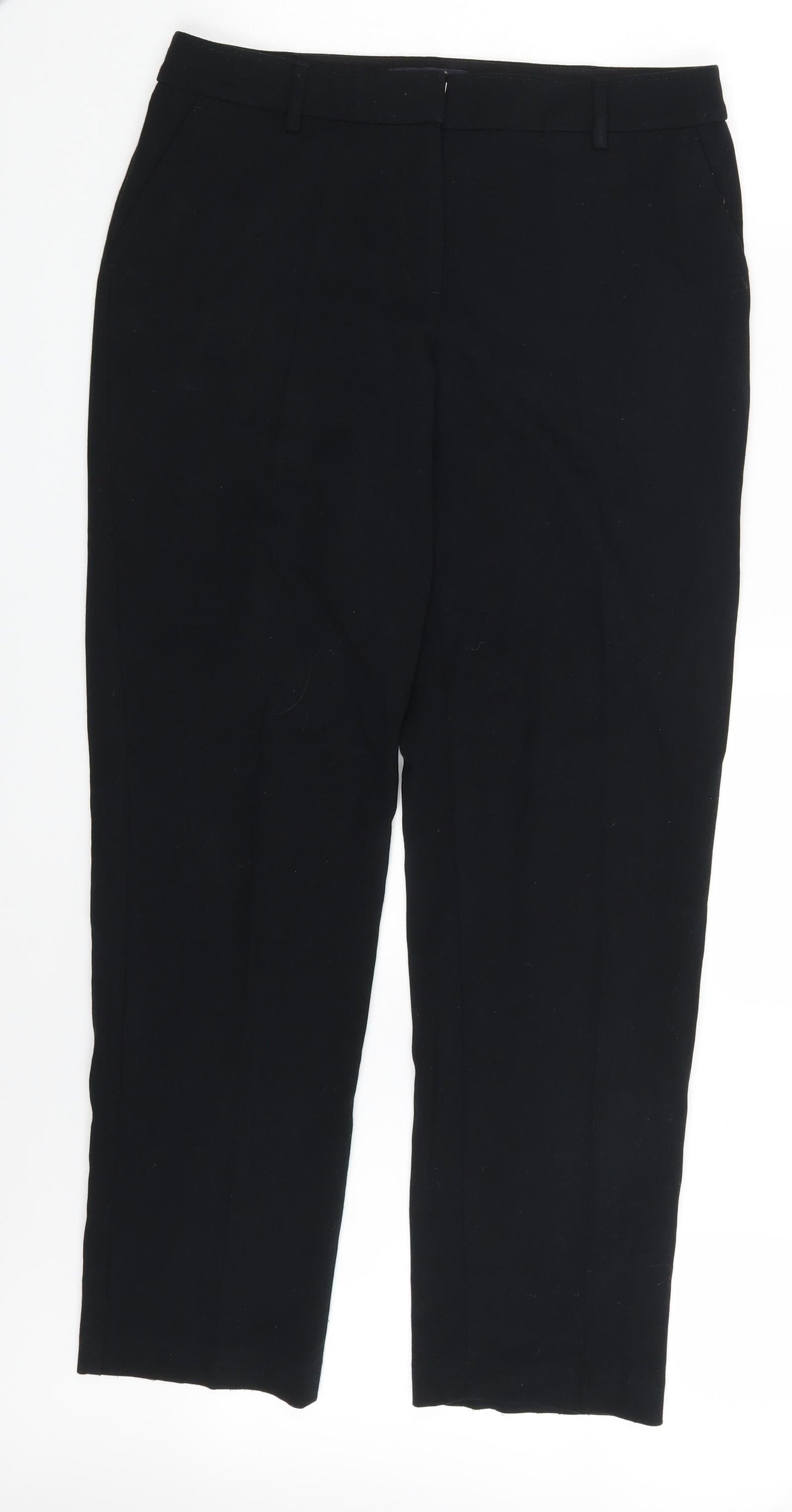 M&S Womens Black   Trousers  Size 12 L30 in