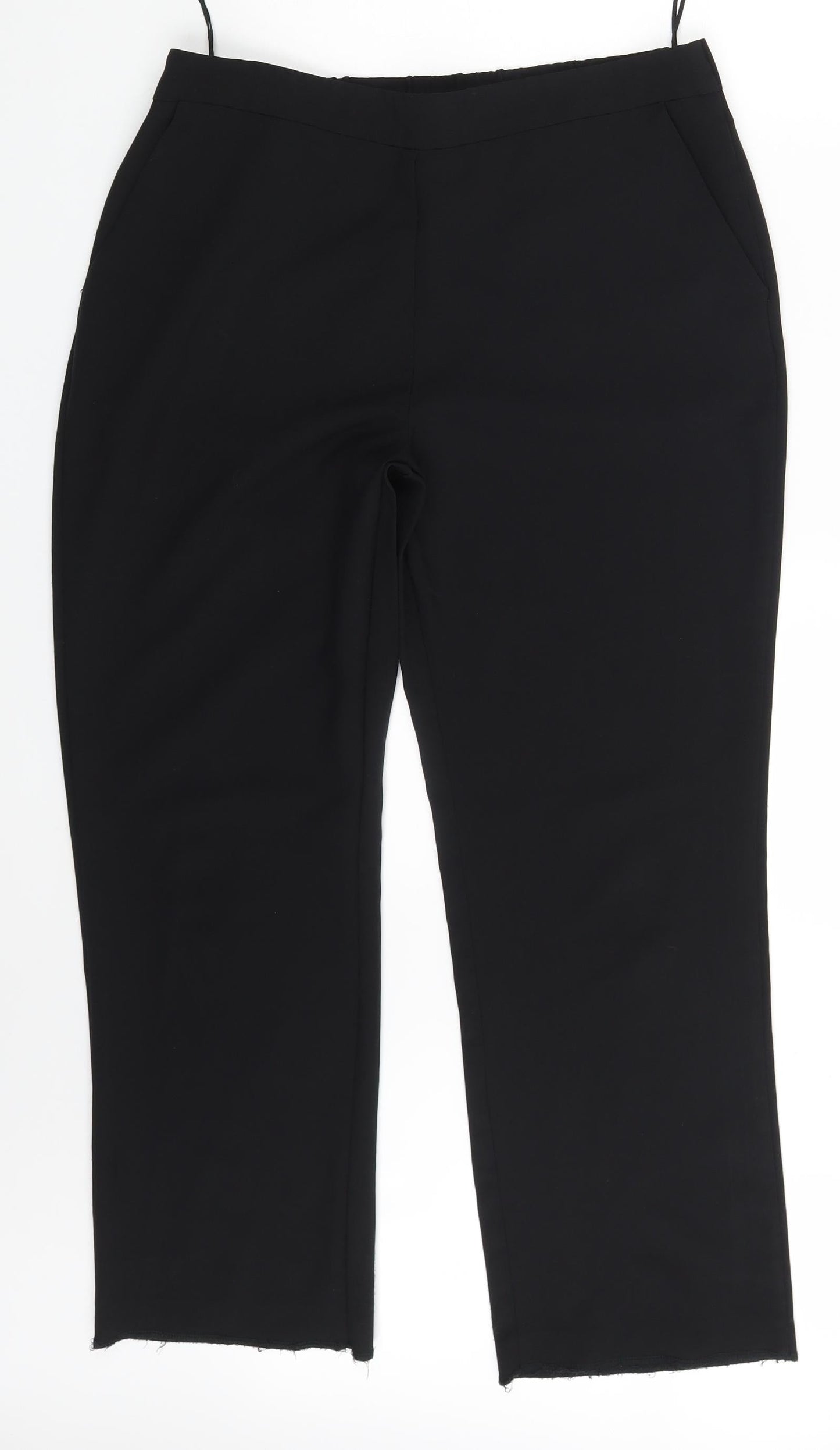 Preworn Womens Black   Dress Pants Trousers Size 14 L27 in