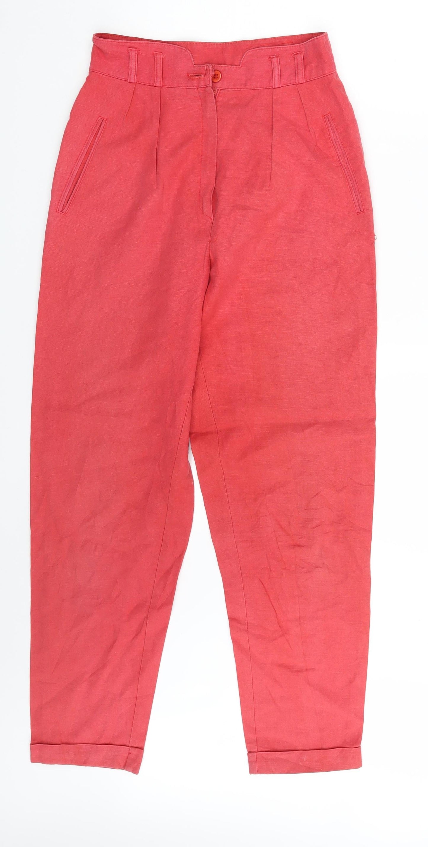 Preworn Womens Pink   Trousers  Size 26 in L27 in