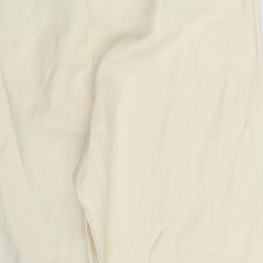 Preworn Womens Ivory   Trousers  Size 26 in L23 in