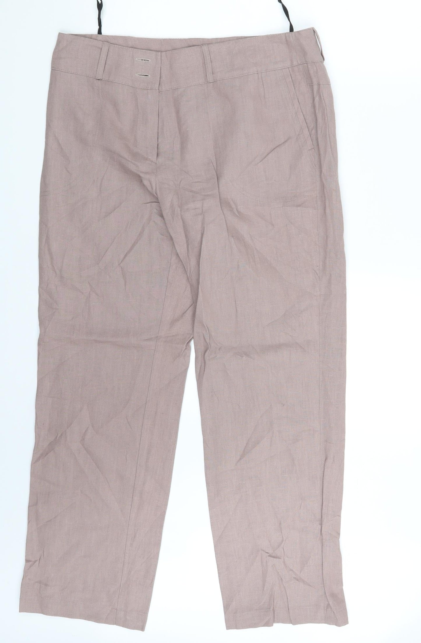 Gonto Womens Pink   Chino Trousers Size 14 L28 in