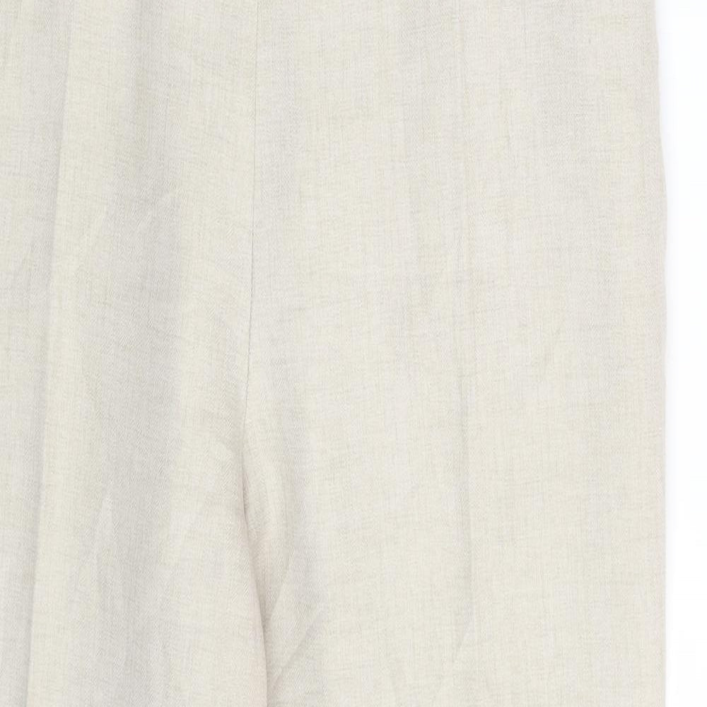 BHS Womens Beige   Dress Pants Trousers Size 14 L25 in