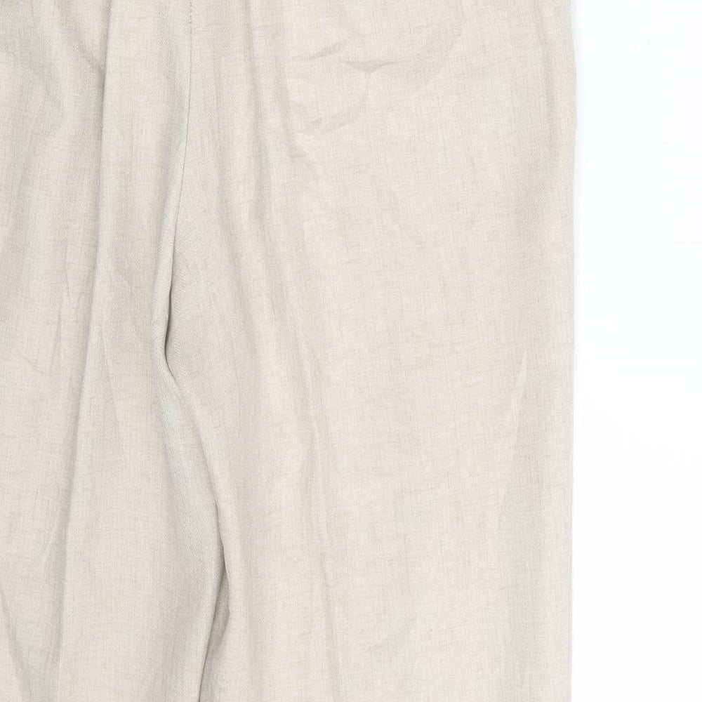 BHS Womens Beige   Dress Pants Trousers Size 14 L25 in