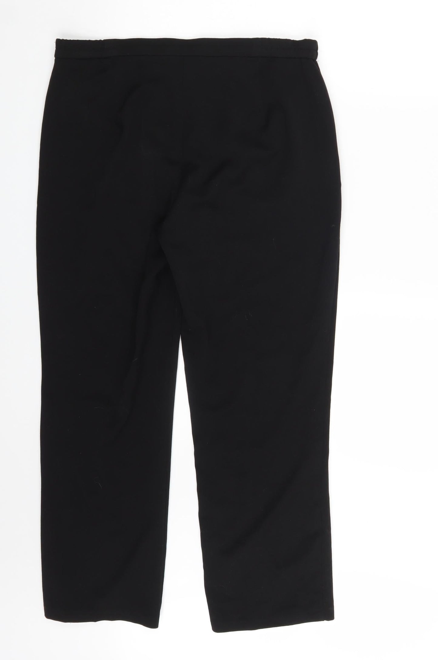 M&S Womens Black   Trousers  Size 12 L26 in