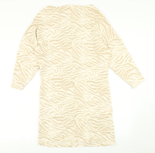 H&M Womens Brown Animal Print  A-Line  Size S