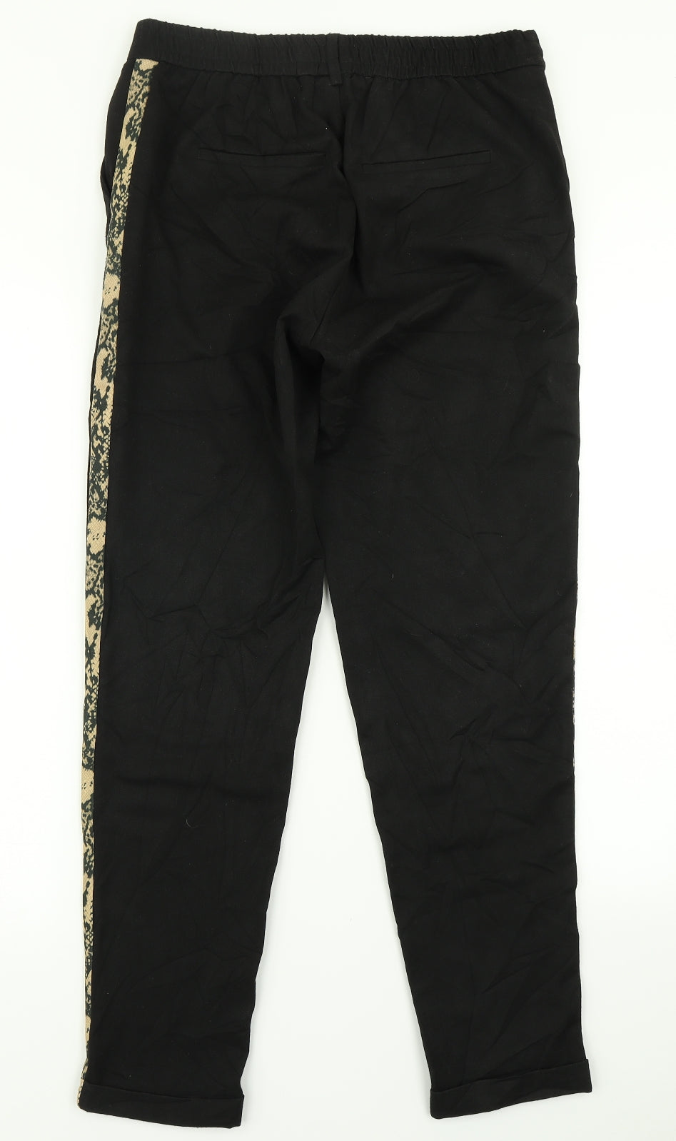 VERO MODA Womens Black Striped  Dress Pants Trousers Size M L29 in