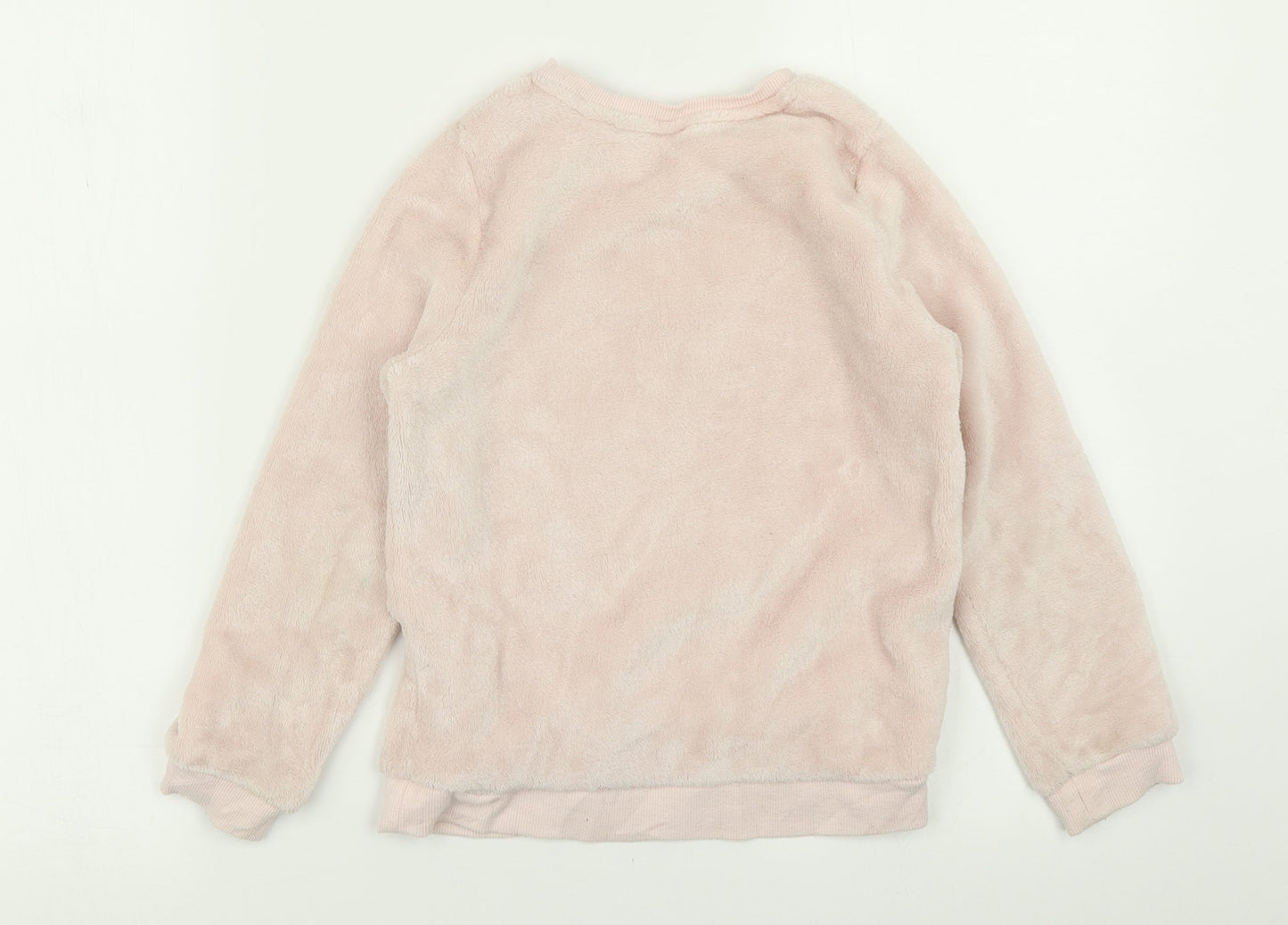 H&M Girls Pink   Pullover Sweatshirt Size 7-8 Years