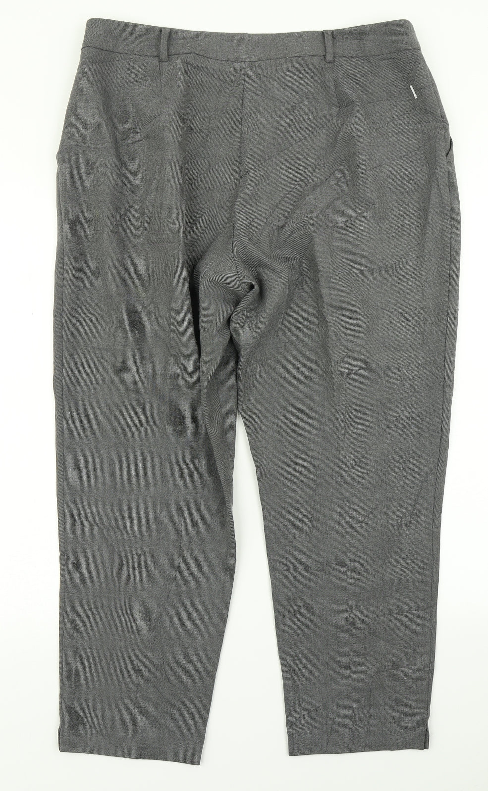 F&F Womens Grey   Dress Pants Trousers Size 16 L24 in