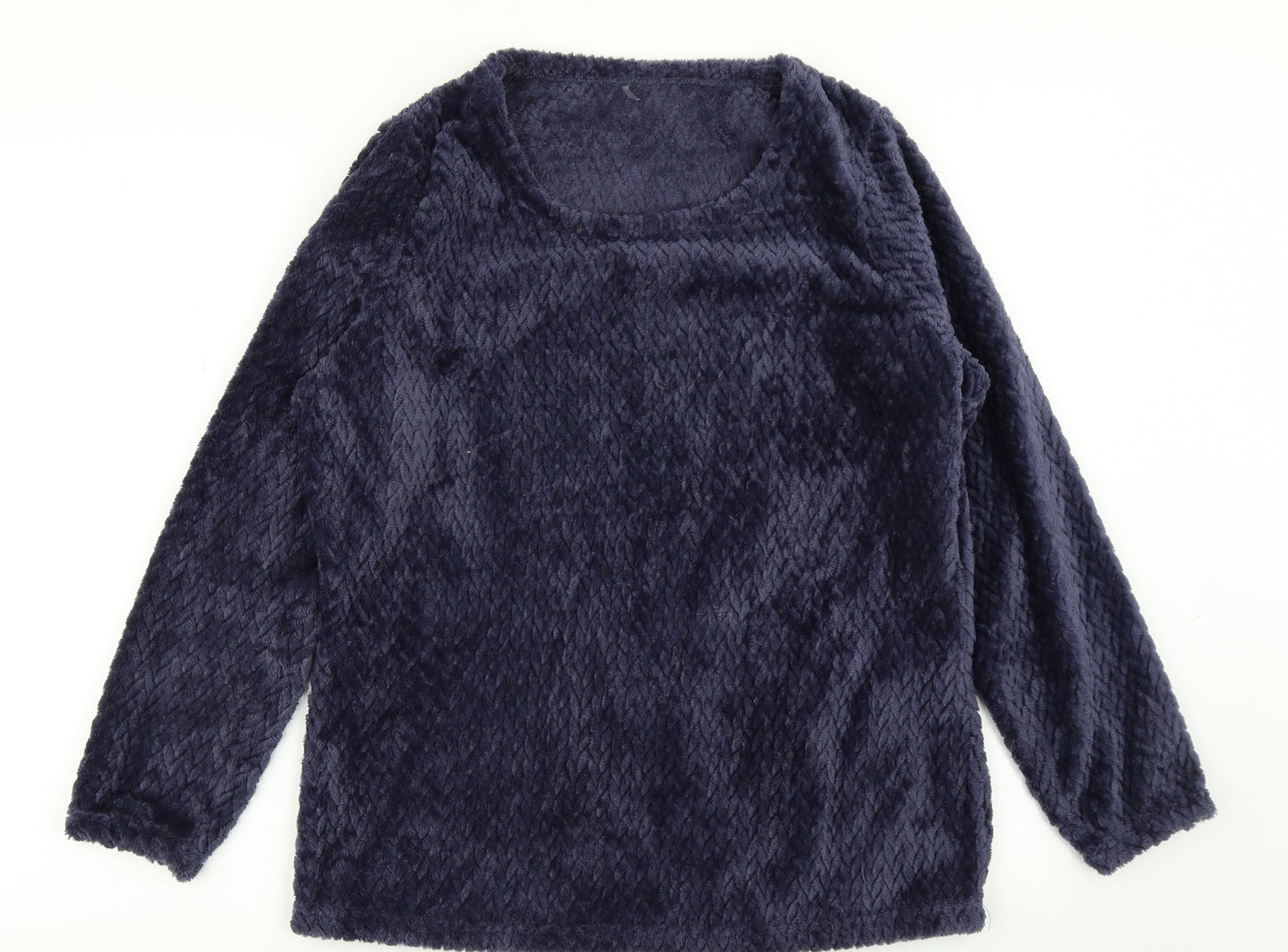 George Womens Blue Solid  Top Pyjama Top Size 8