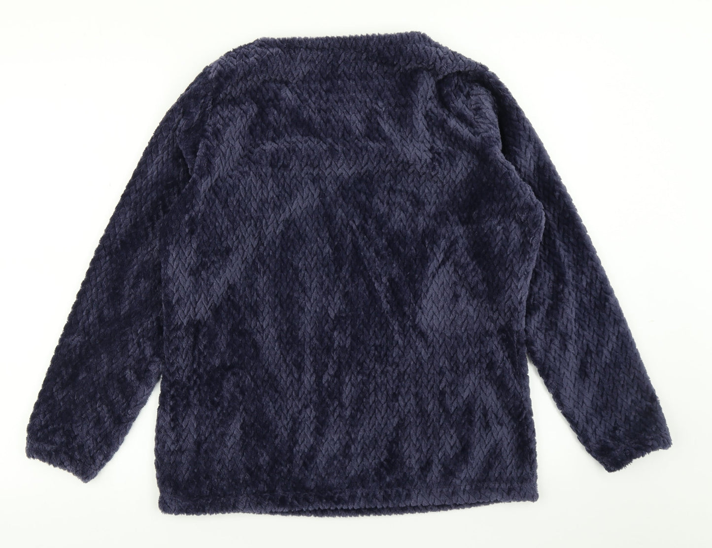 George Womens Blue Solid  Top Pyjama Top Size 8