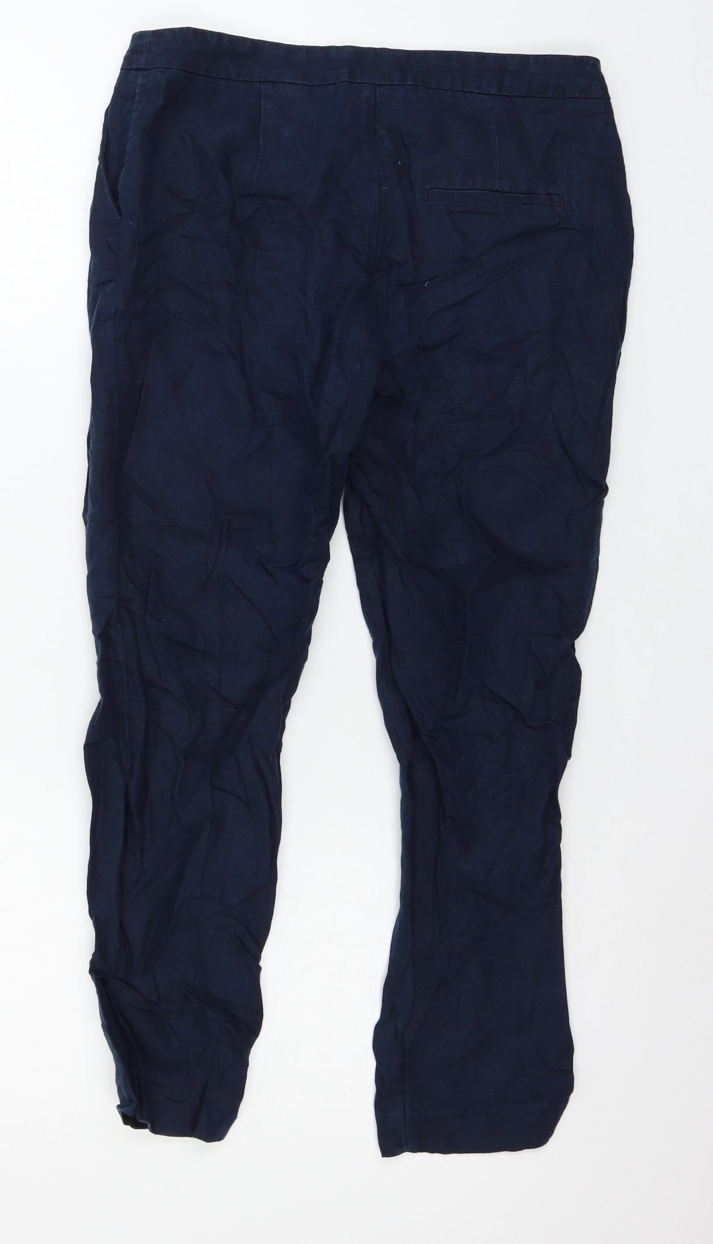 H&M Womens Blue   Trousers  Size 6 L23 in